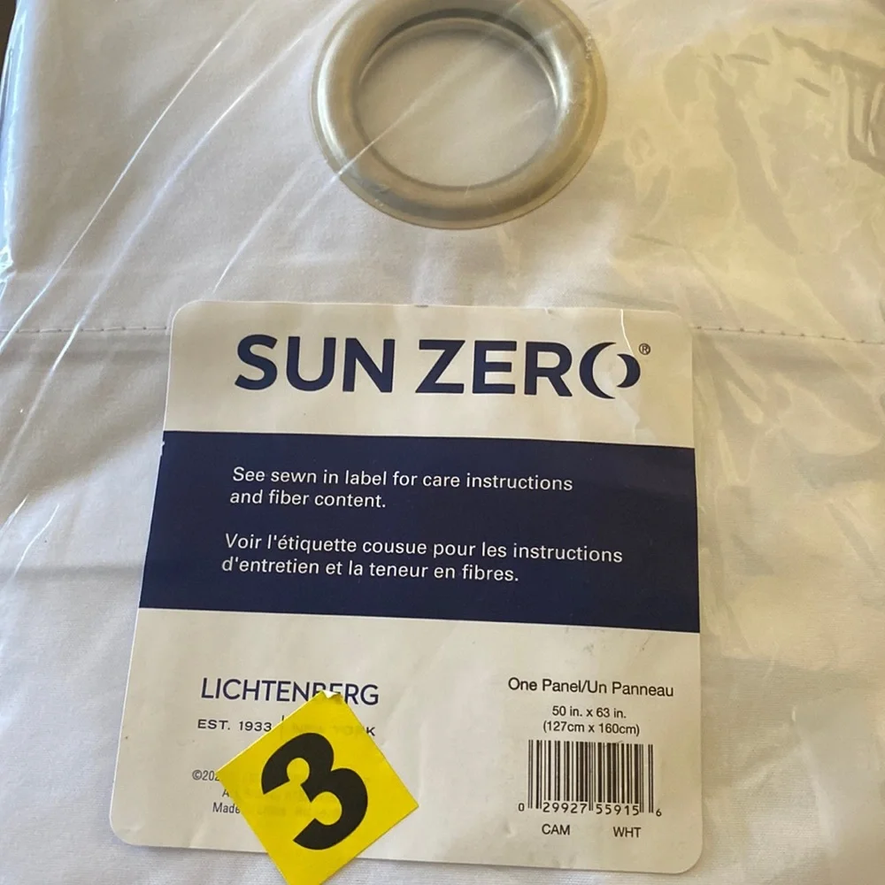 Sun Zero Duran Thermal Insulated 100% Blackout Grommet Curtain 1- Panel, 50